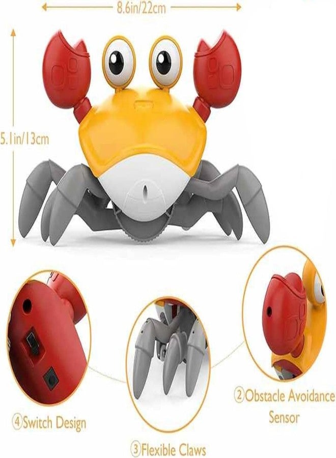 JAPSI Crawling Crab Baby Toy | Electronic Musical Light up Toy | Birthday Gift | Crawling Crab Baby Musical Kids Toy | Rechargeable | Multicolor | Interactive Early Learning Toys for Kids & Toddlers - Image 5